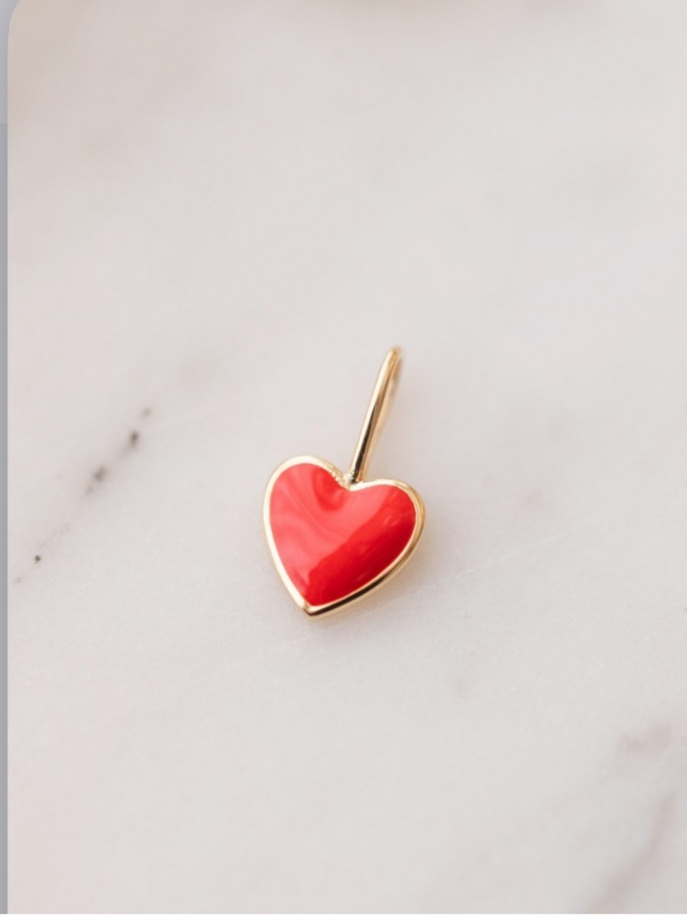 Melanie Auld | Enameled Heart | Charm